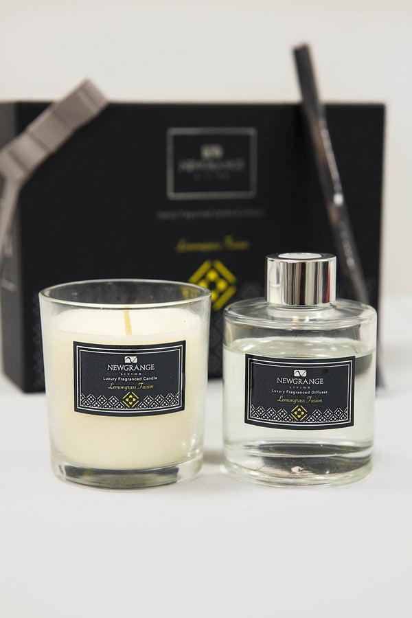 carraig donn Lemongrass Candle and Diffuser Set