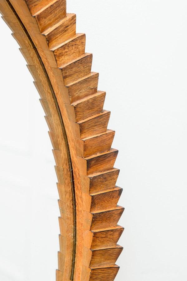 Carraig Donn Lennox Wood Block Oval Mirror