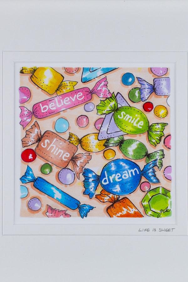 Carraig Donn "Life Is Sweet" Small Framed Art Print