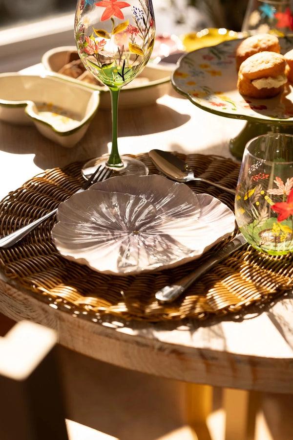 Carraig Donn Light Purple Pansy Shape Plate