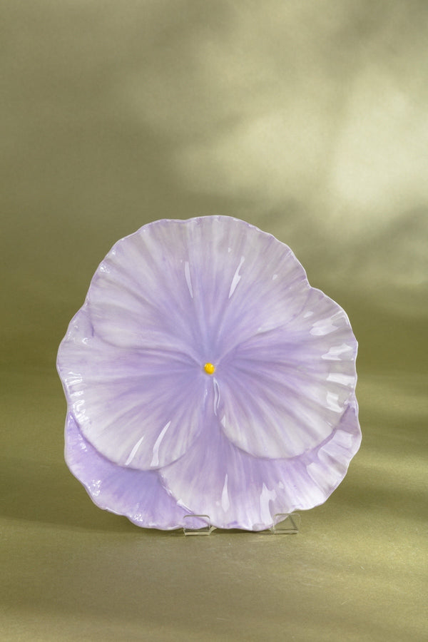carraig donn Light Purple Pansy Shape Plate