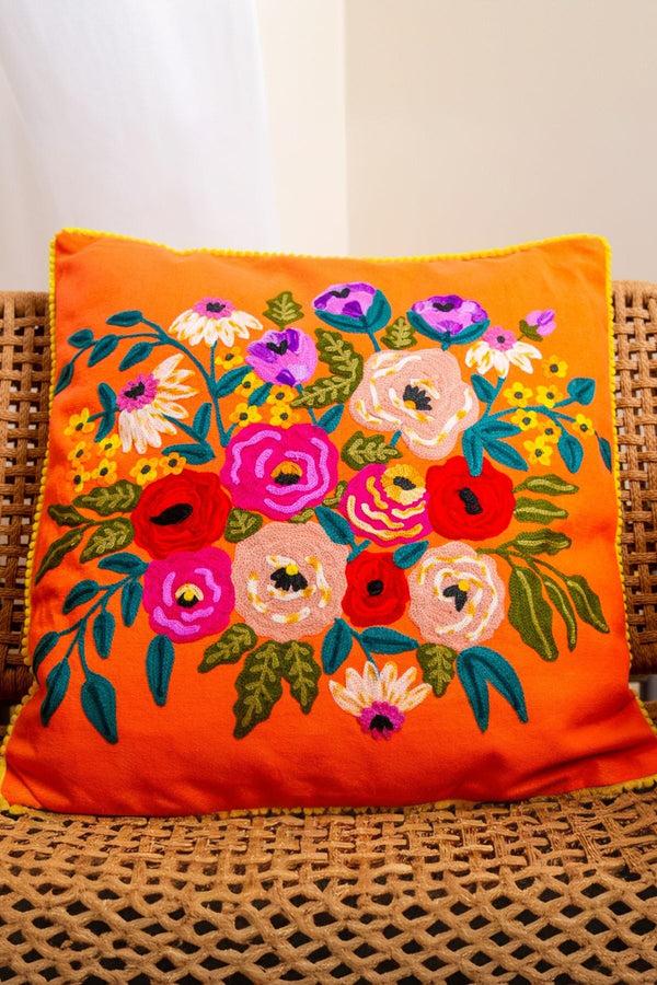carraig donn Lily Floral Cushion 45x45cm