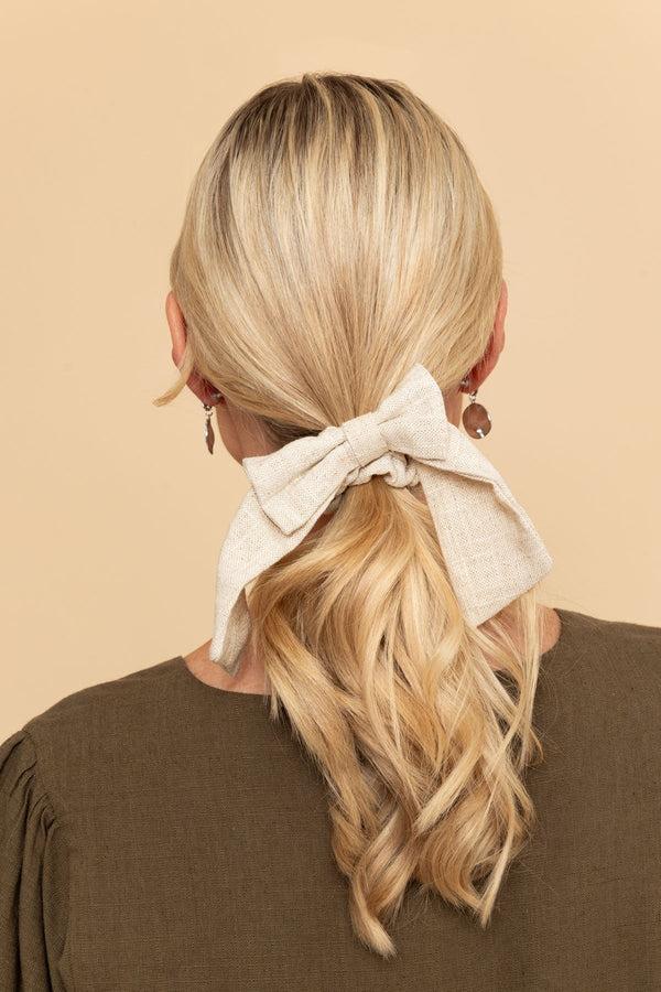 carraig donn Linen Blend Hair Scrunchie