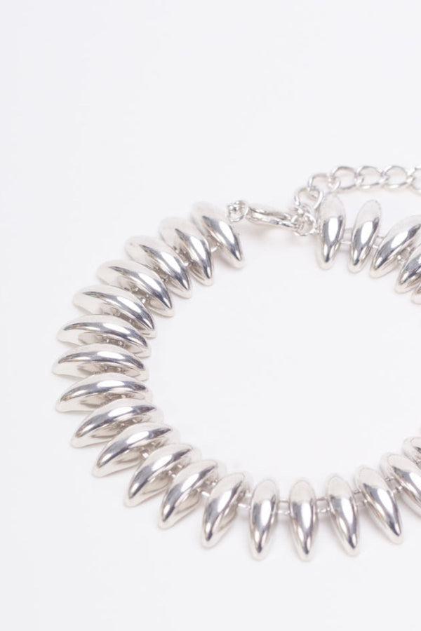 Carraig Donn Link Detail Silver Bracelet