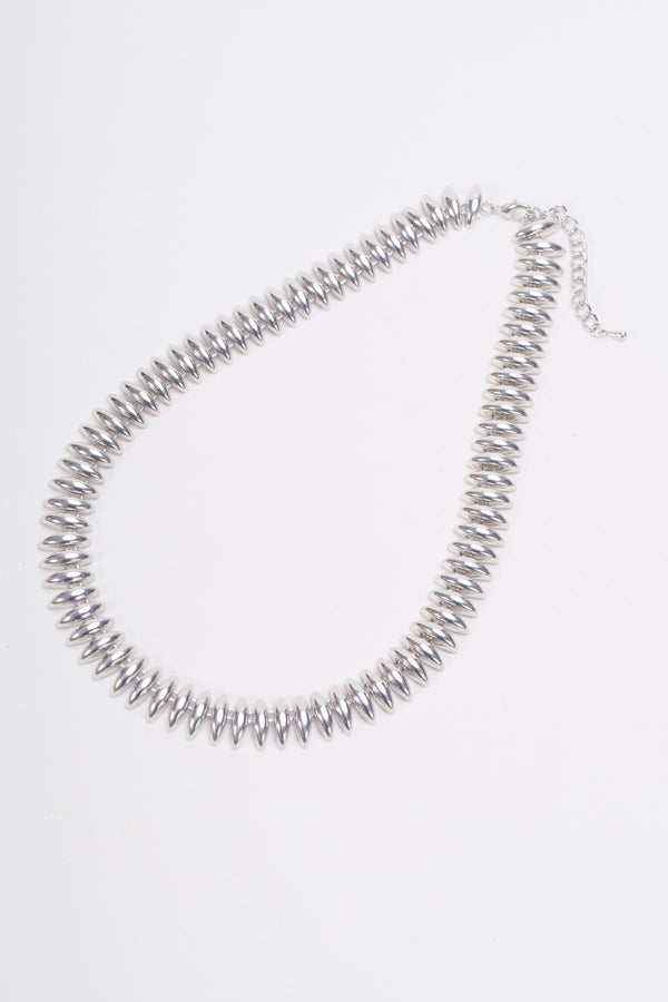 carraig donn Link Detail Silver Necklace