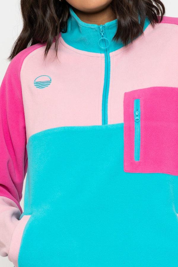 Carraig Donn Maeve Fleece In Aqua Green