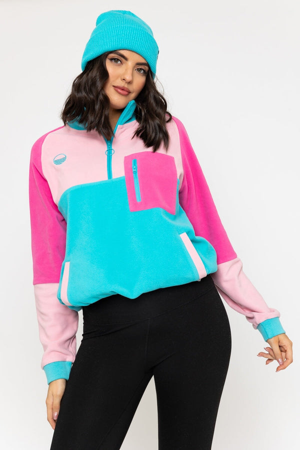 Carraig Donn Maeve Fleece In Aqua Green