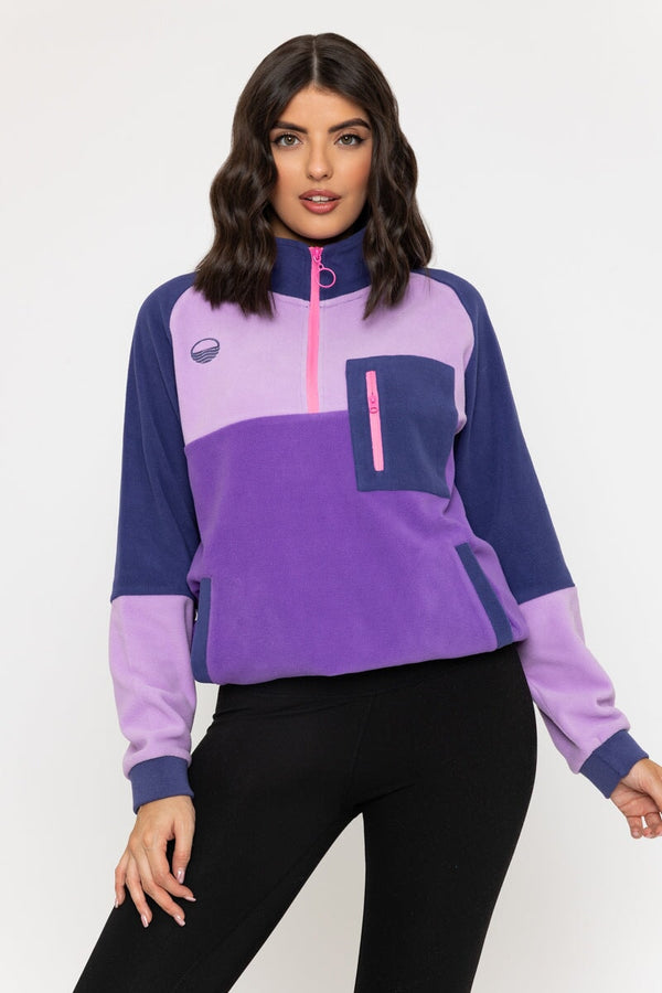 carraig donn Maeve Fleece in Lilac