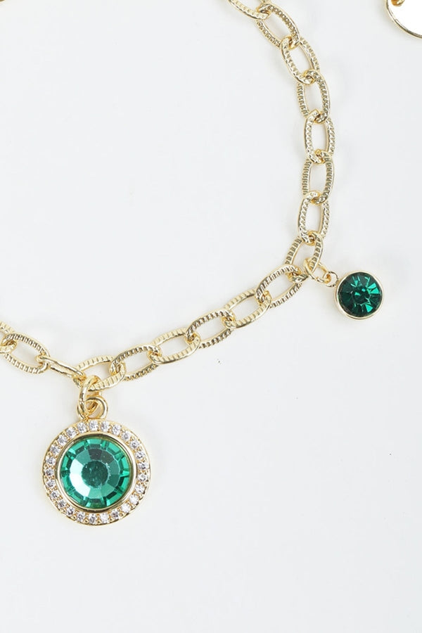 Carraig Donn May Birthstone Charm Bracelet