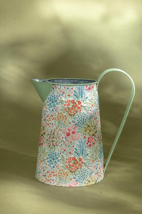 Carraig Donn Meadow Floral Metal Pitcher