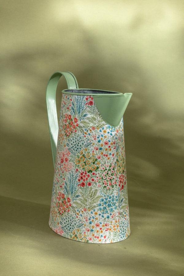 Carraig Donn Meadow Floral Metal Pitcher