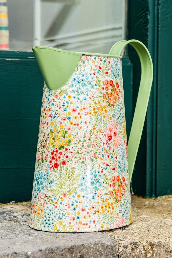 carraig donn Meadow Floral Metal Pitcher