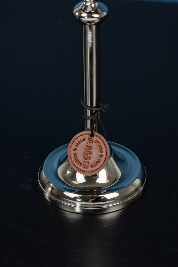 Carraig Donn Medium Silver Pillar Candle Holder