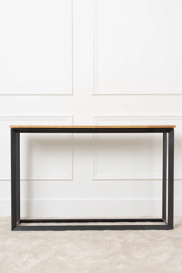 carraig donn Metal And Wood Console Table