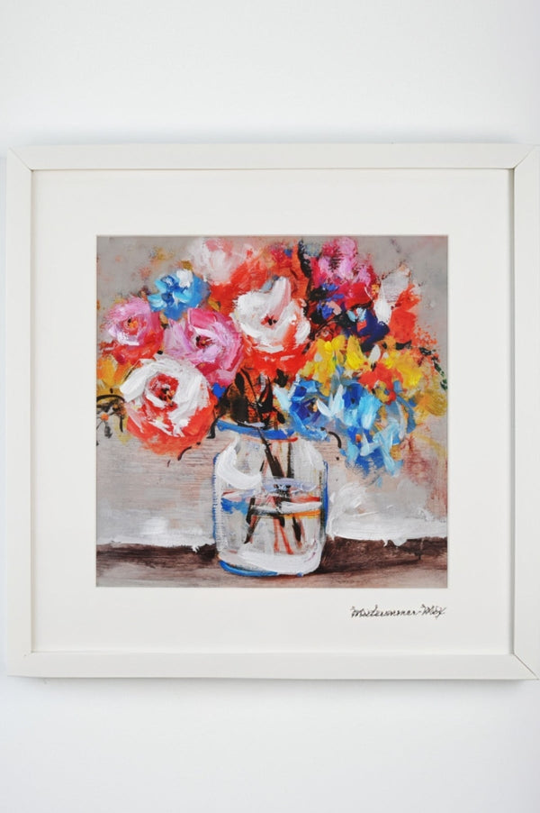 Carraig Donn Midsummer Mix Posy Framed Wall Art