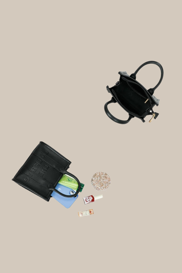 Carraig Donn Mini Logo Tote Bag In Black