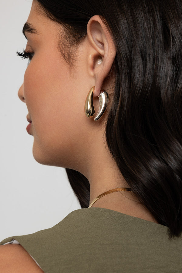 carraig donn Mixed Metal Earrings