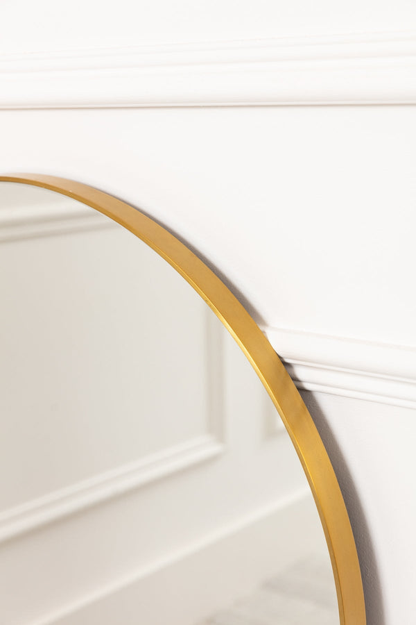 Carraig Donn Modern Gold Mantle Mirror