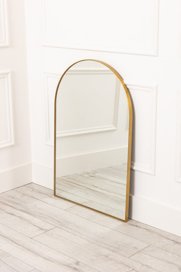 carraig donn Modern Gold Mantle Mirror