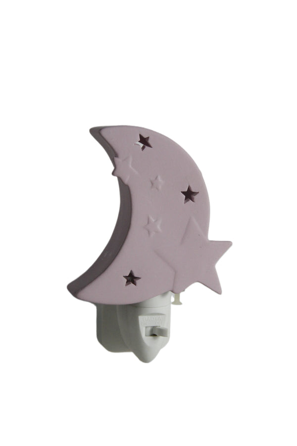 Carraig Donn Moon Shaped Night Light Plug In Lamp