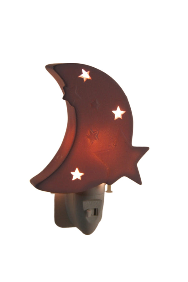 Carraig Donn Moon Shaped Night Light Plug In Lamp