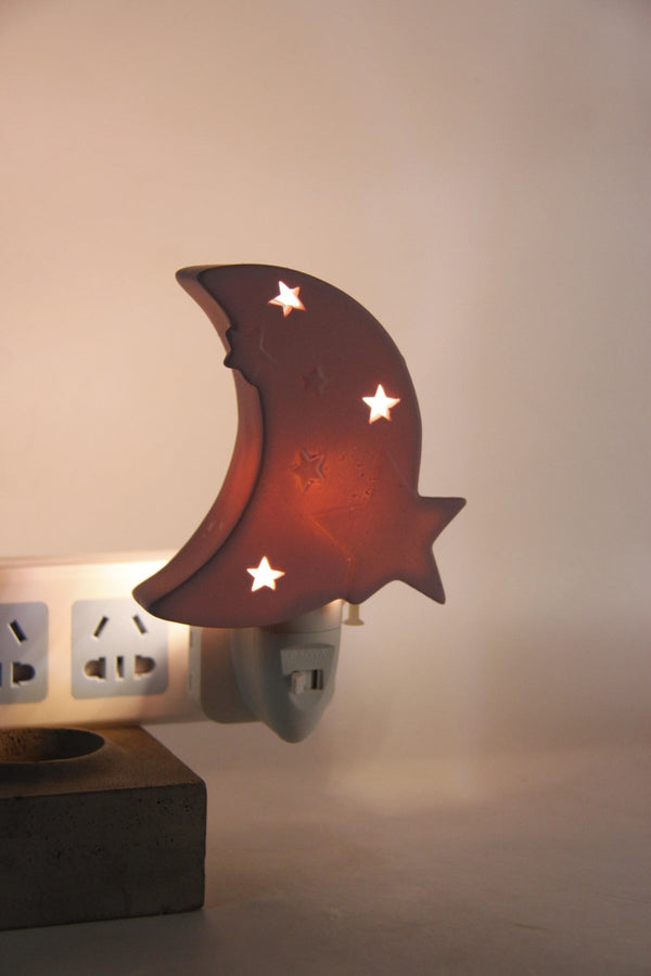 carraig donn Moon Shaped Night Light Plug In Lamp