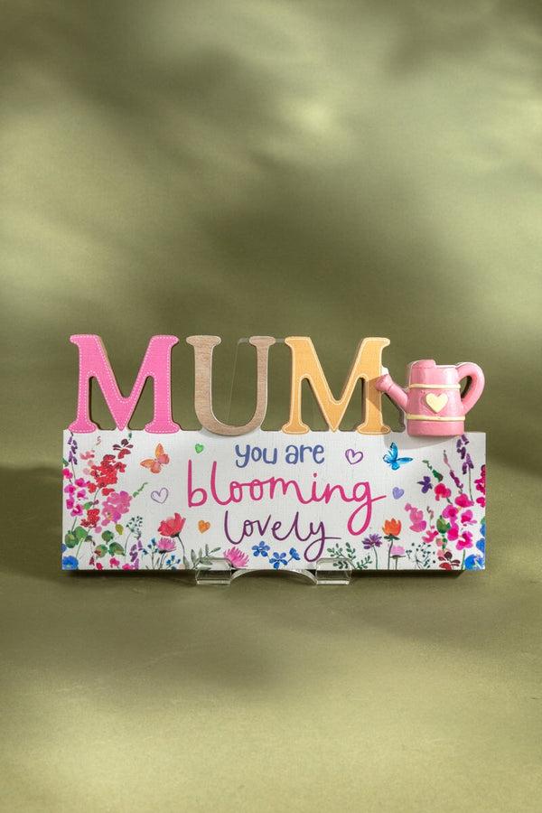 carraig donn Mum Flowers Plaque