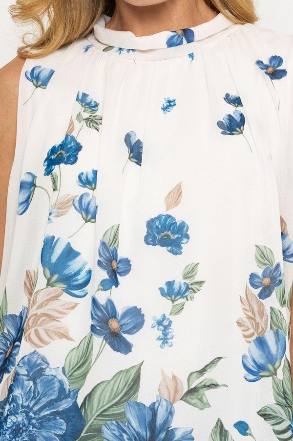 Carraig Donn Navy Floral Printed Halter Top