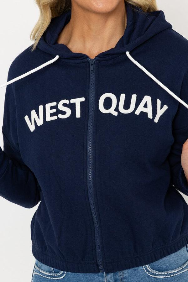 Carraig Donn Navy WEST QUAY Full Zip Hoodie