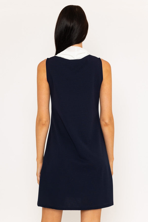 Carraig Donn Navy & White Olivia Mini Dress