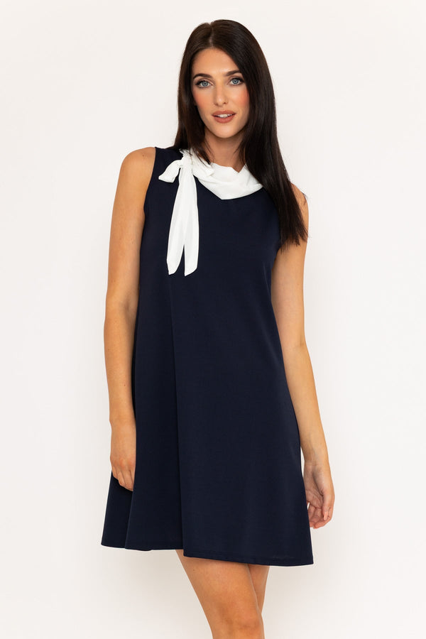 carraig donn Navy & White Olivia Mini Dress