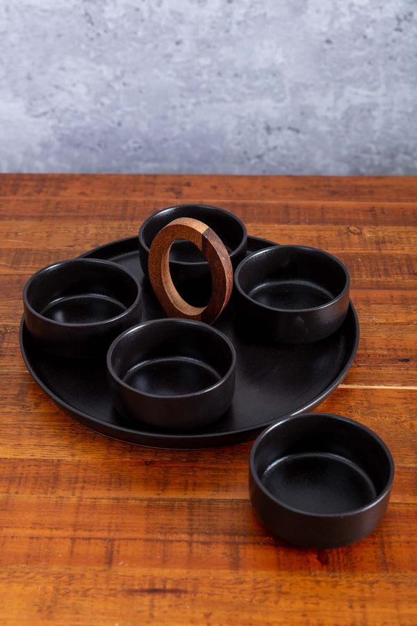 Carraig Donn Nero 5 Dish Server