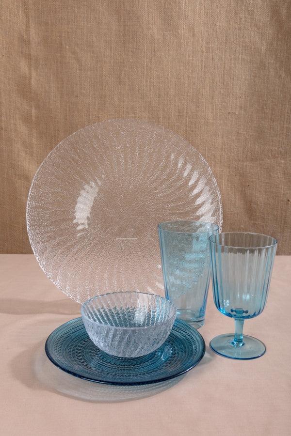 Carraig Donn Ocean Blue Glass Plate