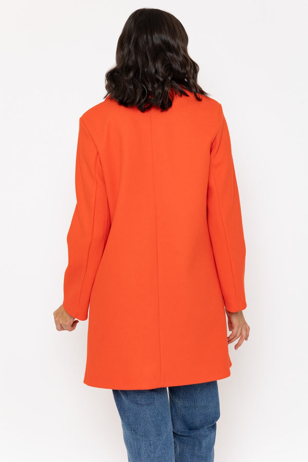 Carraig Donn One Button Coat In Orange