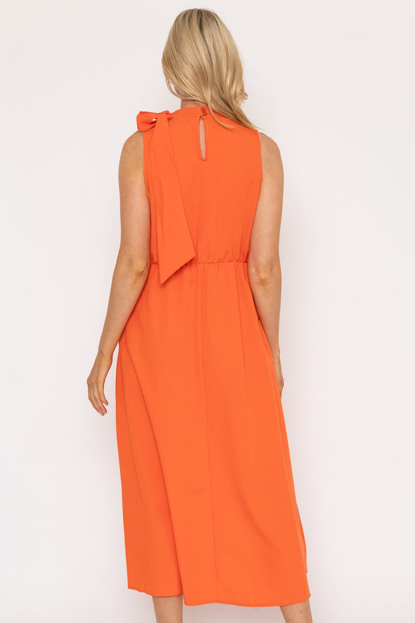 Carraig Donn Orange Bonnie Midi Dress