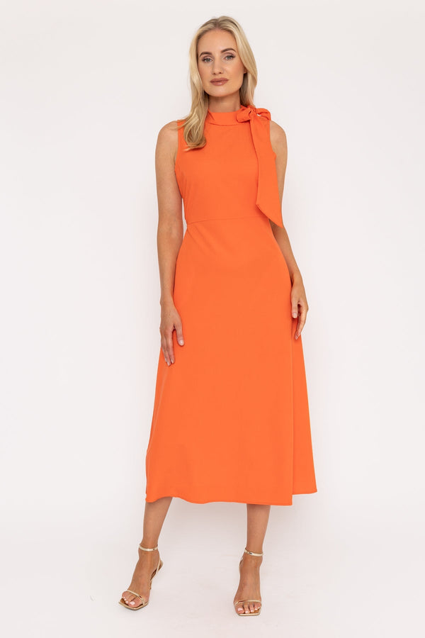 carraig donn Orange Bonnie Midi Dress