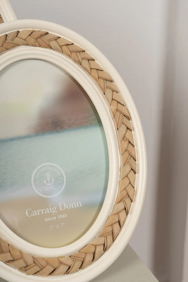 Carraig Donn Oval Rope Photo Frame 5x7inch