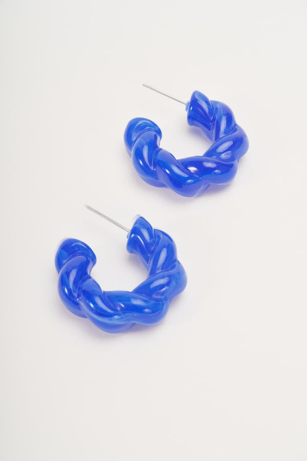 Carraig Donn Pack Of 5 Blue & Silver Hoop Earrings