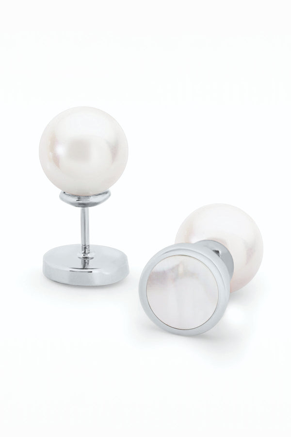 carraig donn Pearl Moon Earrings
