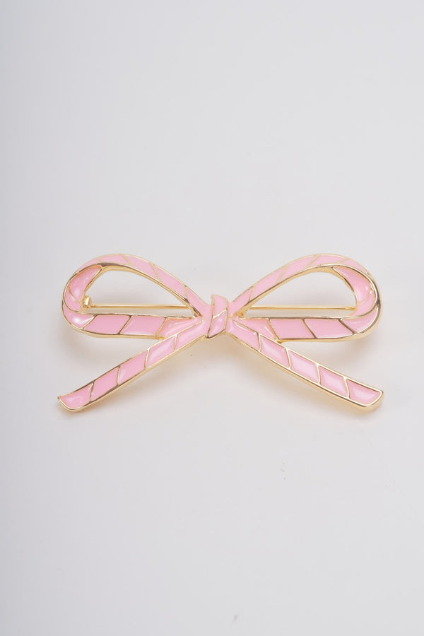 carraig donn Pink Bow Brooch