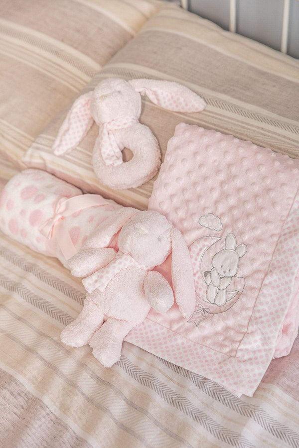 Carraig Donn Pink Bunny & Blanket Gift Set