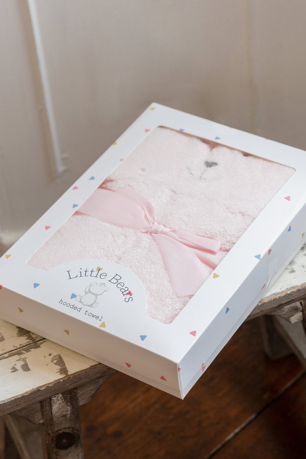 Carraig Donn Pink Bunny Hooded Baby Towel