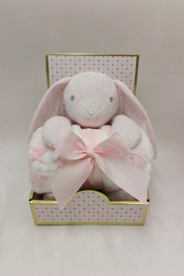 carraig donn Pink Bunny With Blanket
