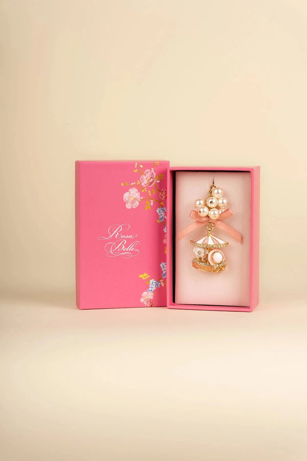 carraig donn Pink Carousel Shaped Keyring
