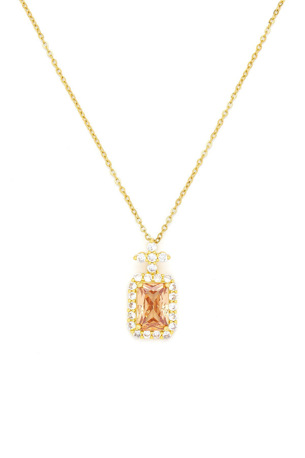 Carraig Donn Pink Crystal & Charm Pendant Necklace