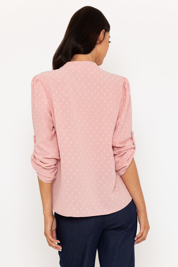 Carraig Donn Pink Dolby 3/4 Sleeve Blouse