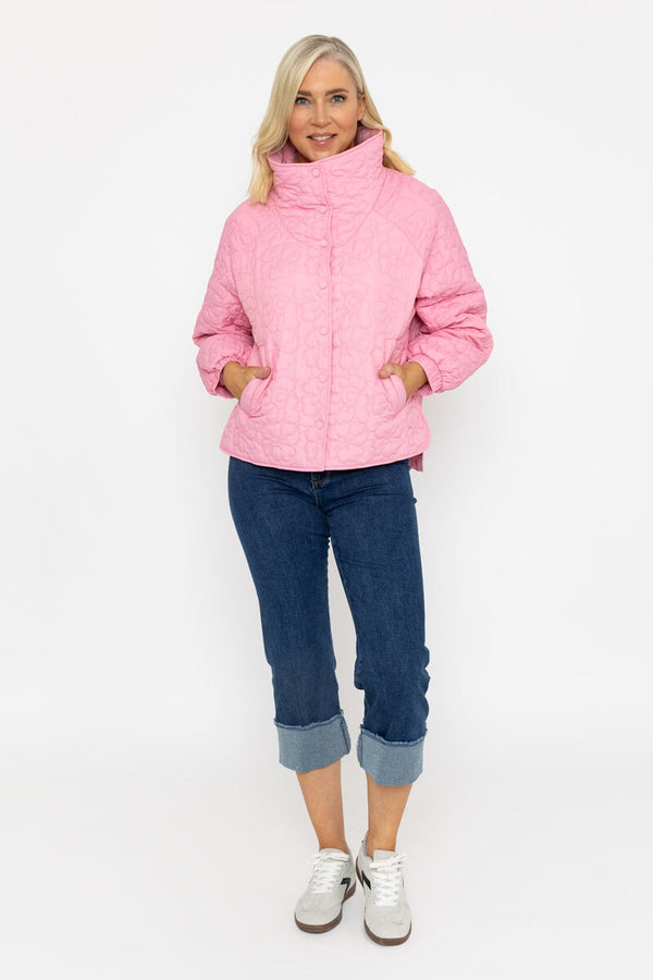 Carraig Donn Pink Floral Quilt Boxy Jacket