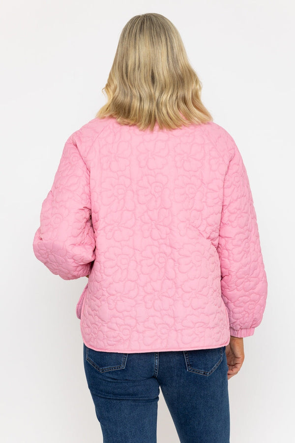 Carraig Donn Pink Floral Quilt Boxy Jacket