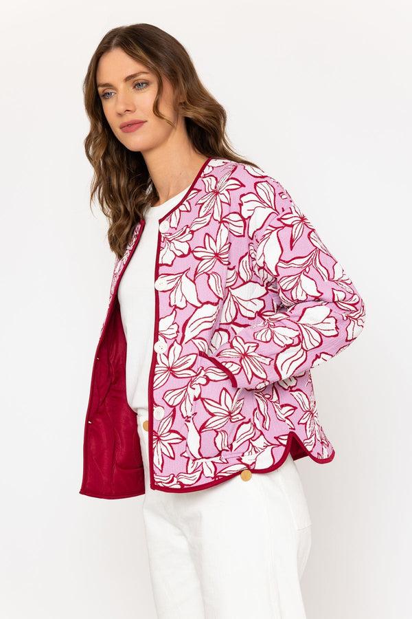 Carraig Donn Pink Lightweight Printed Jacket