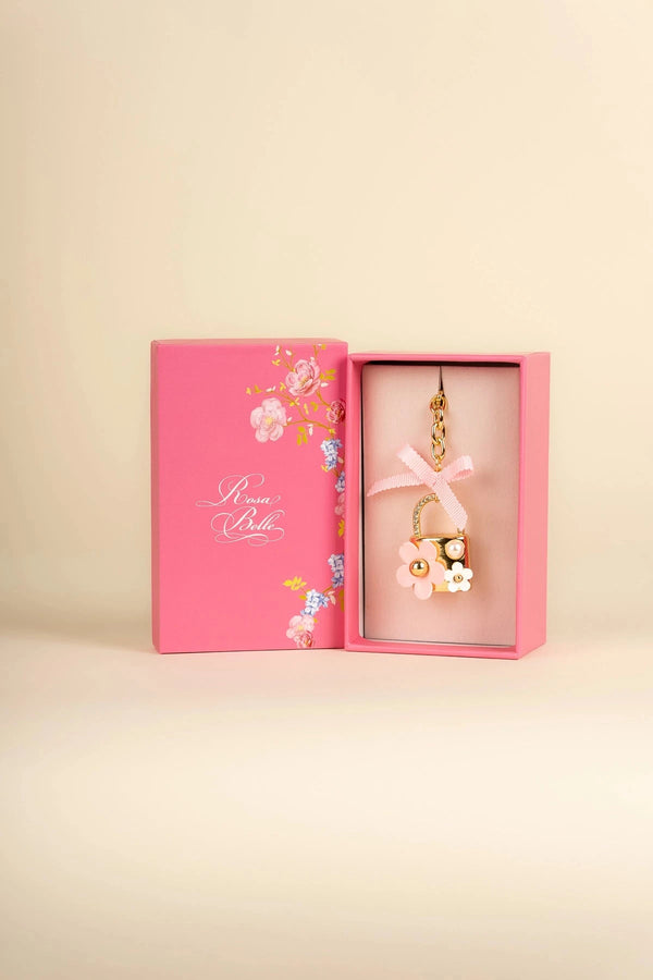 carraig donn Pink Lock Shaped Keyring